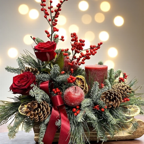 Santa Sleigh Arrangement