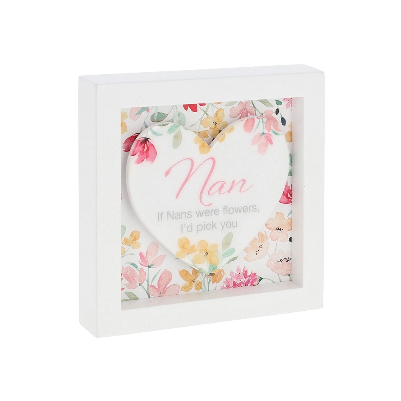 Floral Word Square Plaque