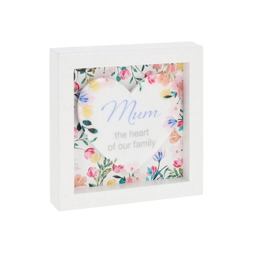 Floral Word Square Plaque