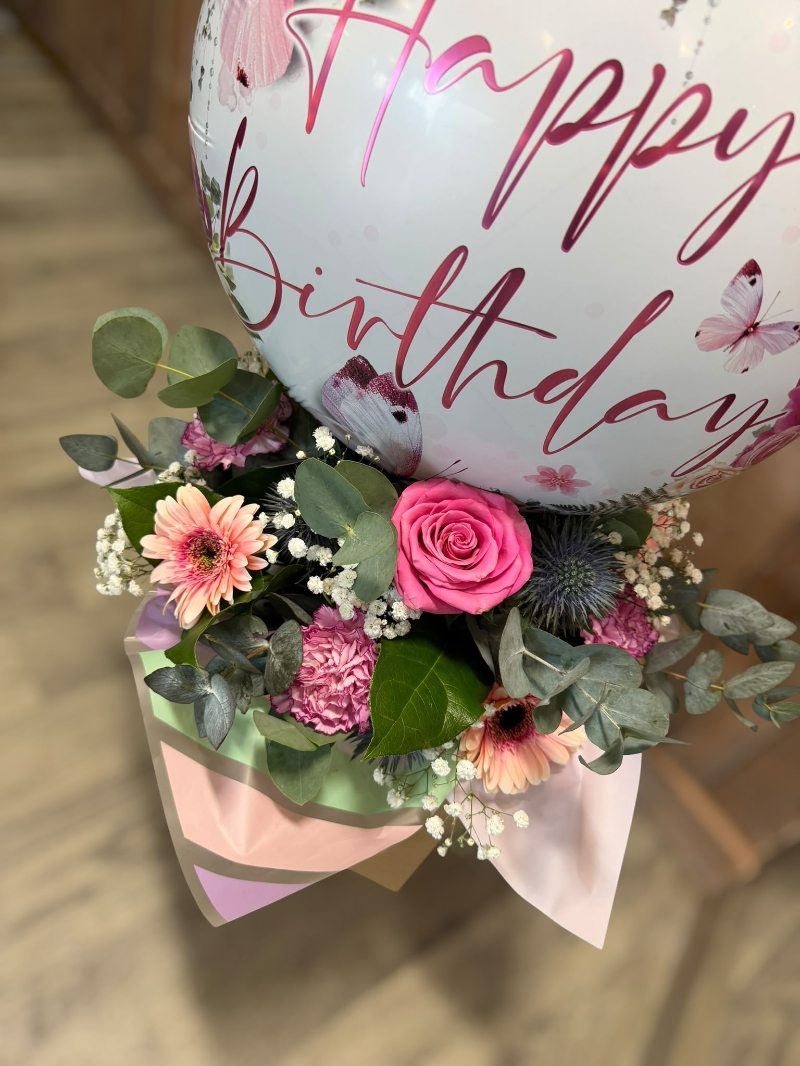 Bloom & Balloon Gift Arrangement