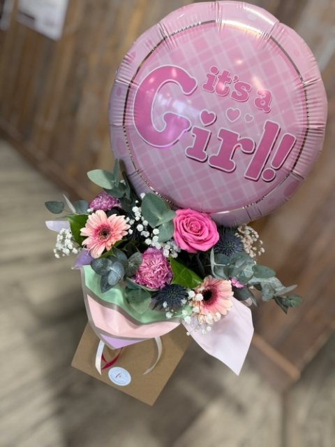 Bloom & Balloon Gift Arrangement