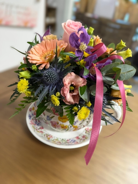 Country Meadow Tea Cup And Saucer