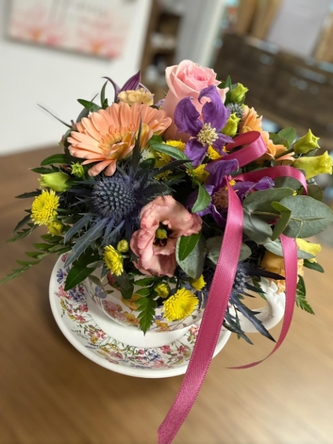 Country Meadow Tea Cup And Saucer