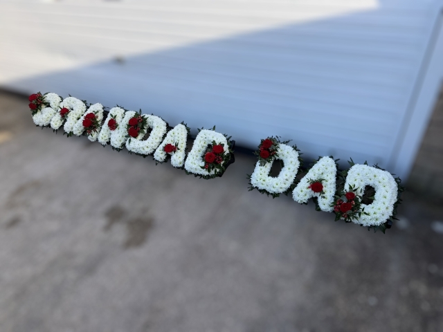 Letter & Number Design With Foliage Edge